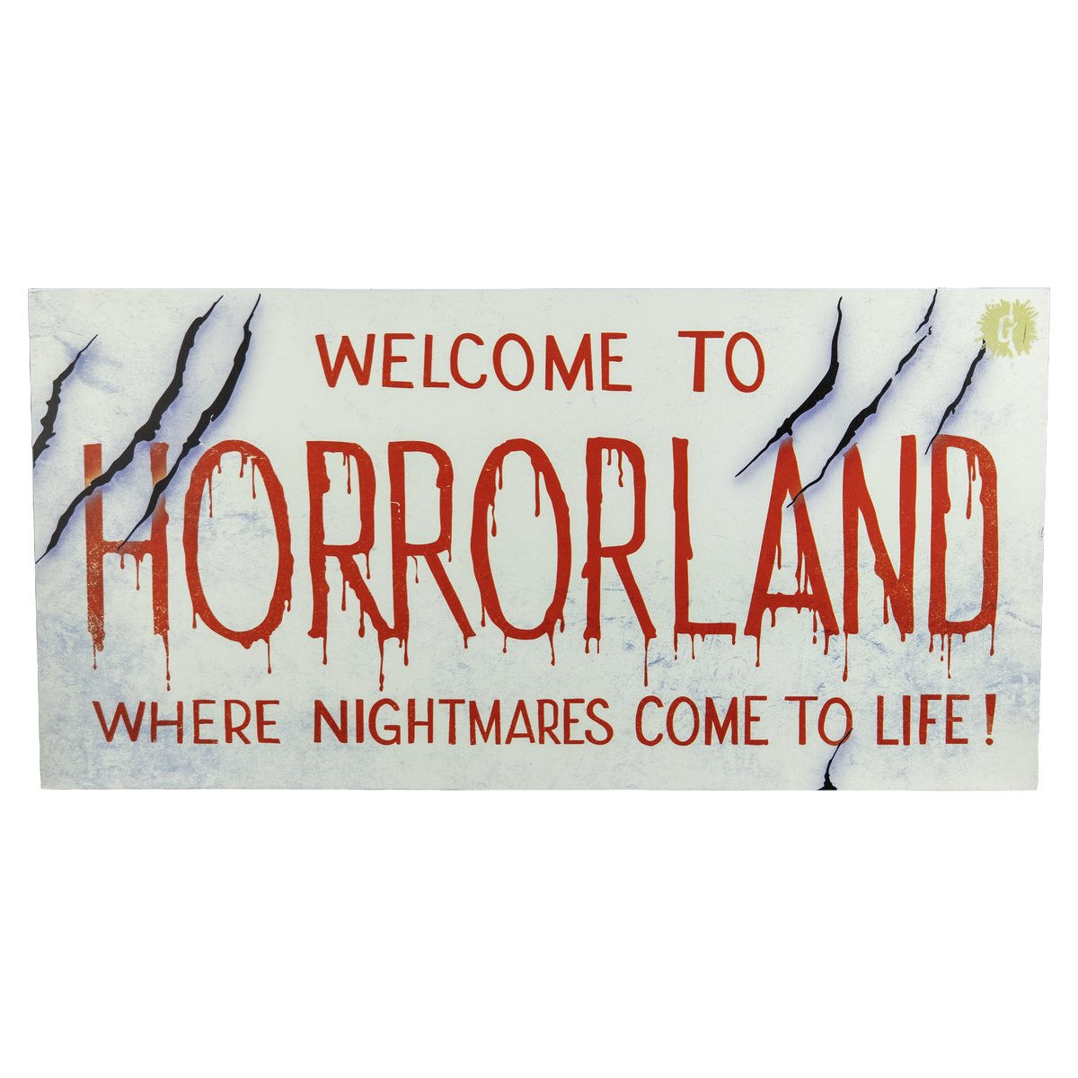 Goosebumps - Horrorland Wood Sign