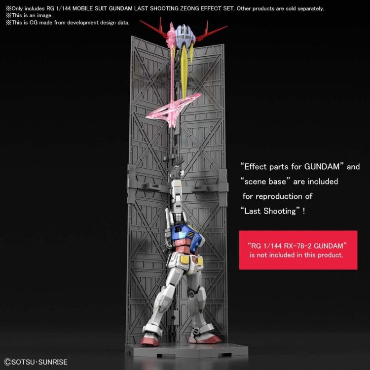 Gundam 1/144 RG Char's Counterattack Last Shooting Zeong Effect Set Model Kit Exclusive