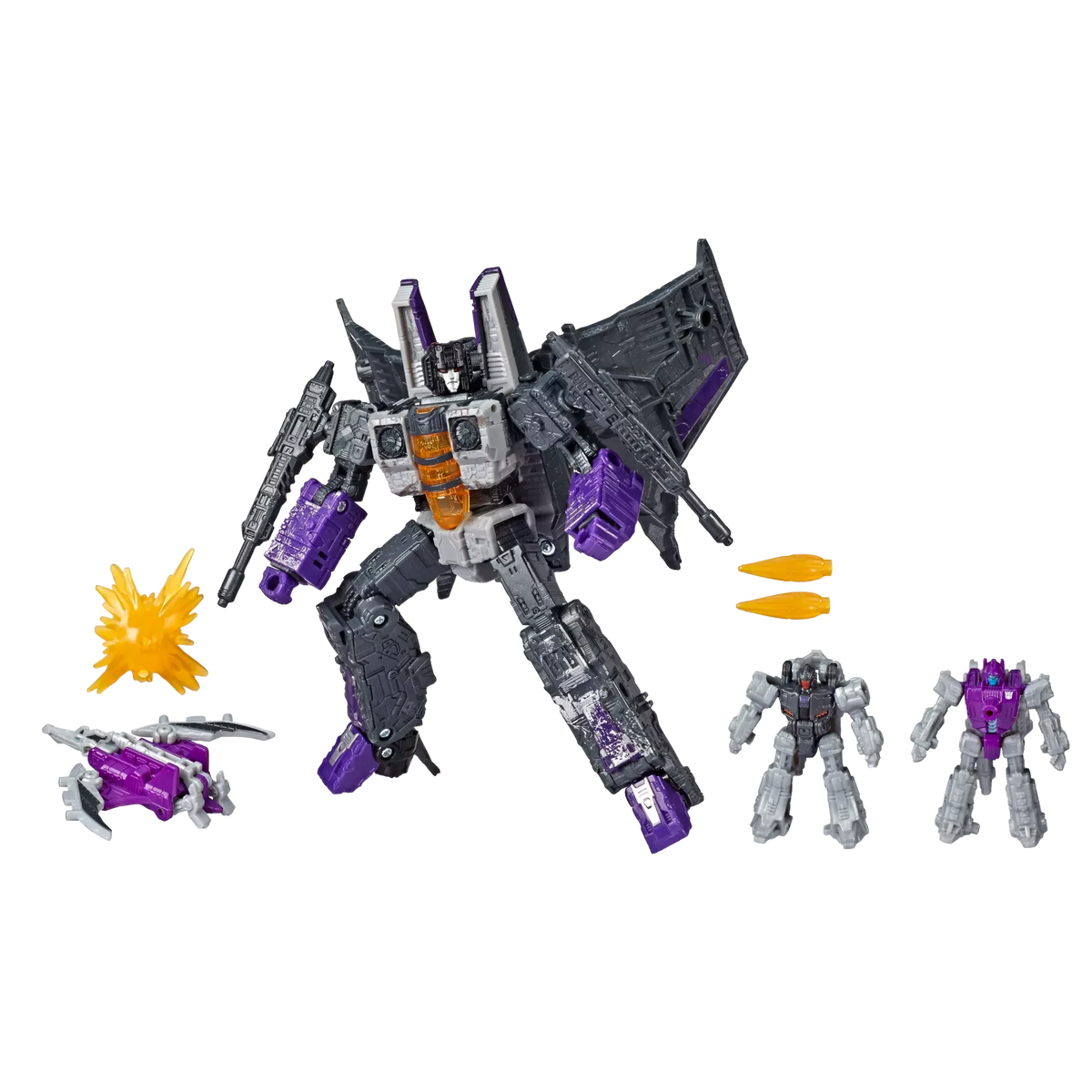 Transformers Generations War For Cybertron: Siege Voyager Decepticon Skywarp Phantomstrike Squadron 4 Pack Final Strike Action Figure WFC-S27