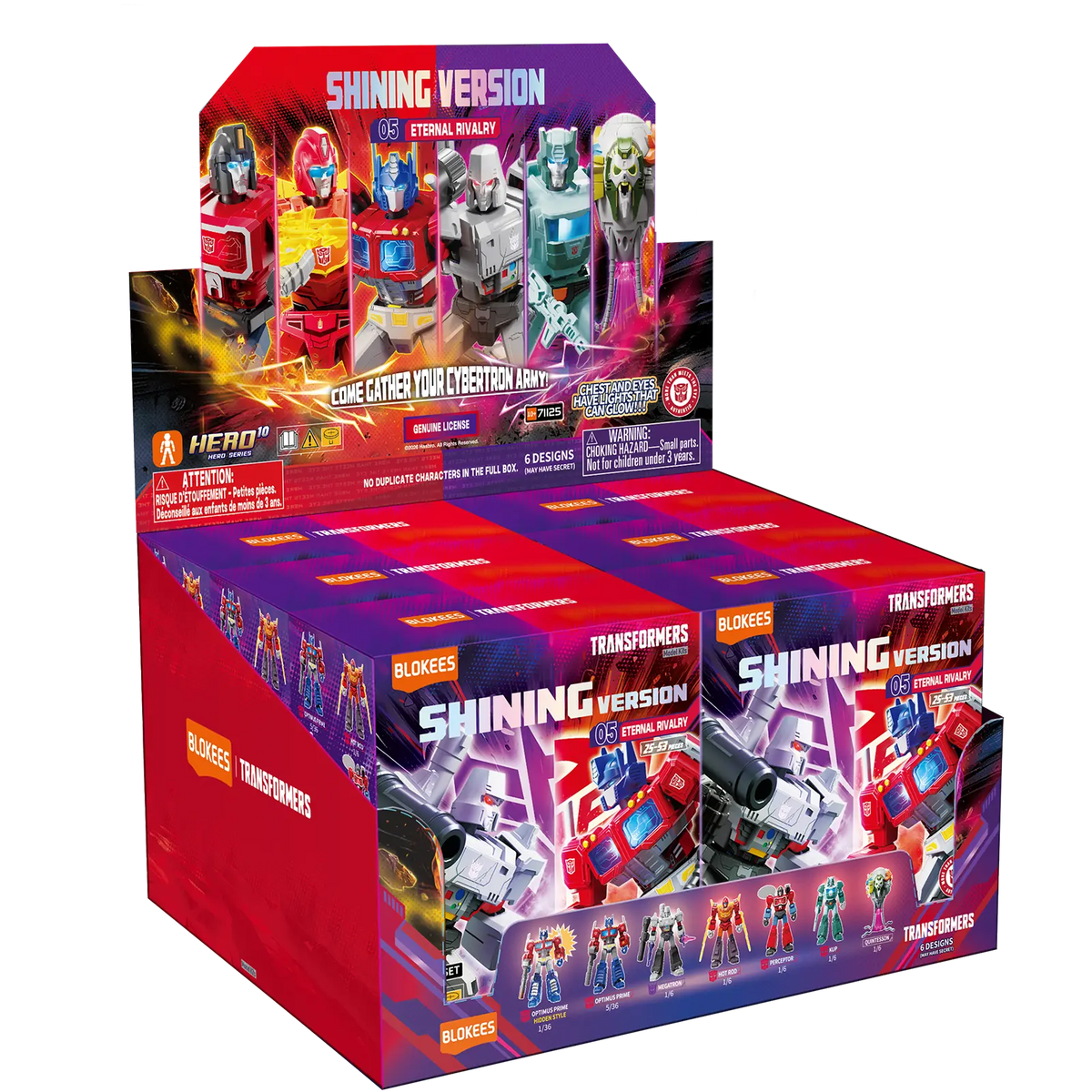 Blokees Transformers Model Kits Shining Version #05 Eternal Rivalry Box Trading Figure Set of 6