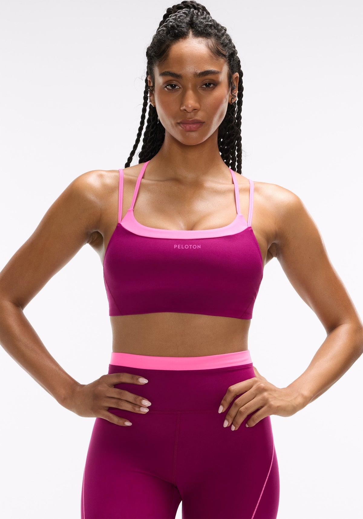 Cadent Faux Layered Double Strap Bra