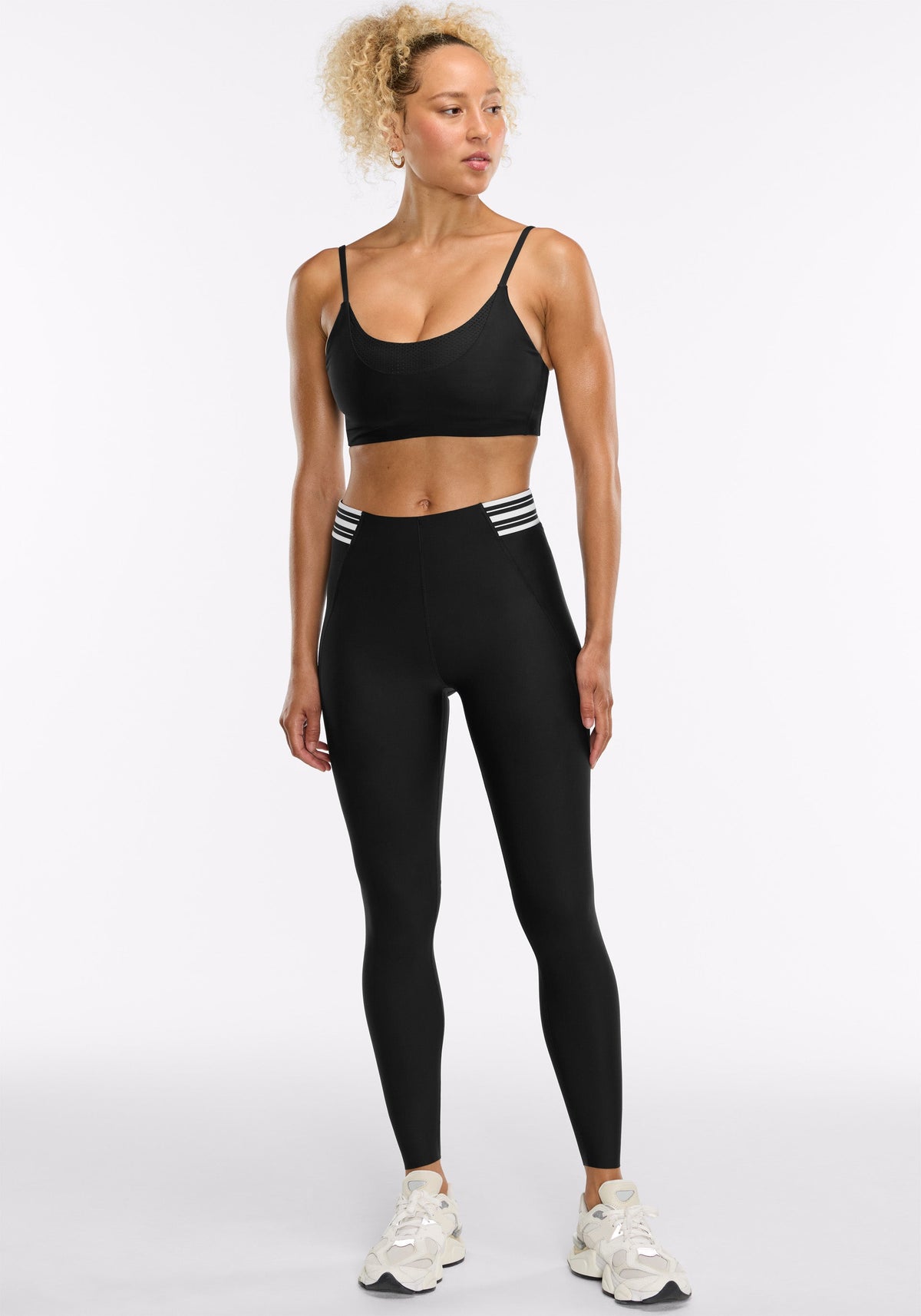 Merit ⅞ Striped Elastic Legging