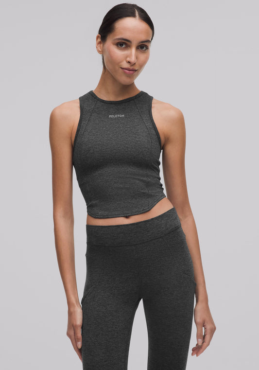 Softy Suedey Crewneck Cropped Tank Top