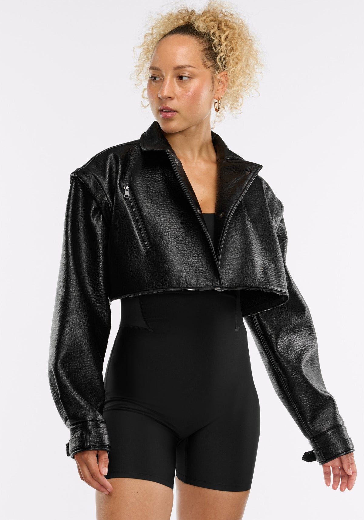 Faux Leather Moto Jacket