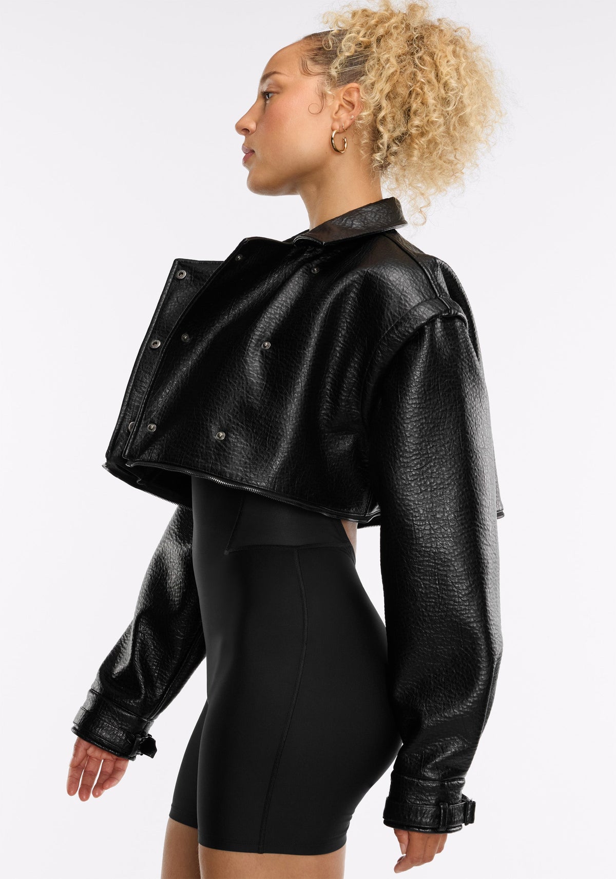 Faux Leather Moto Jacket