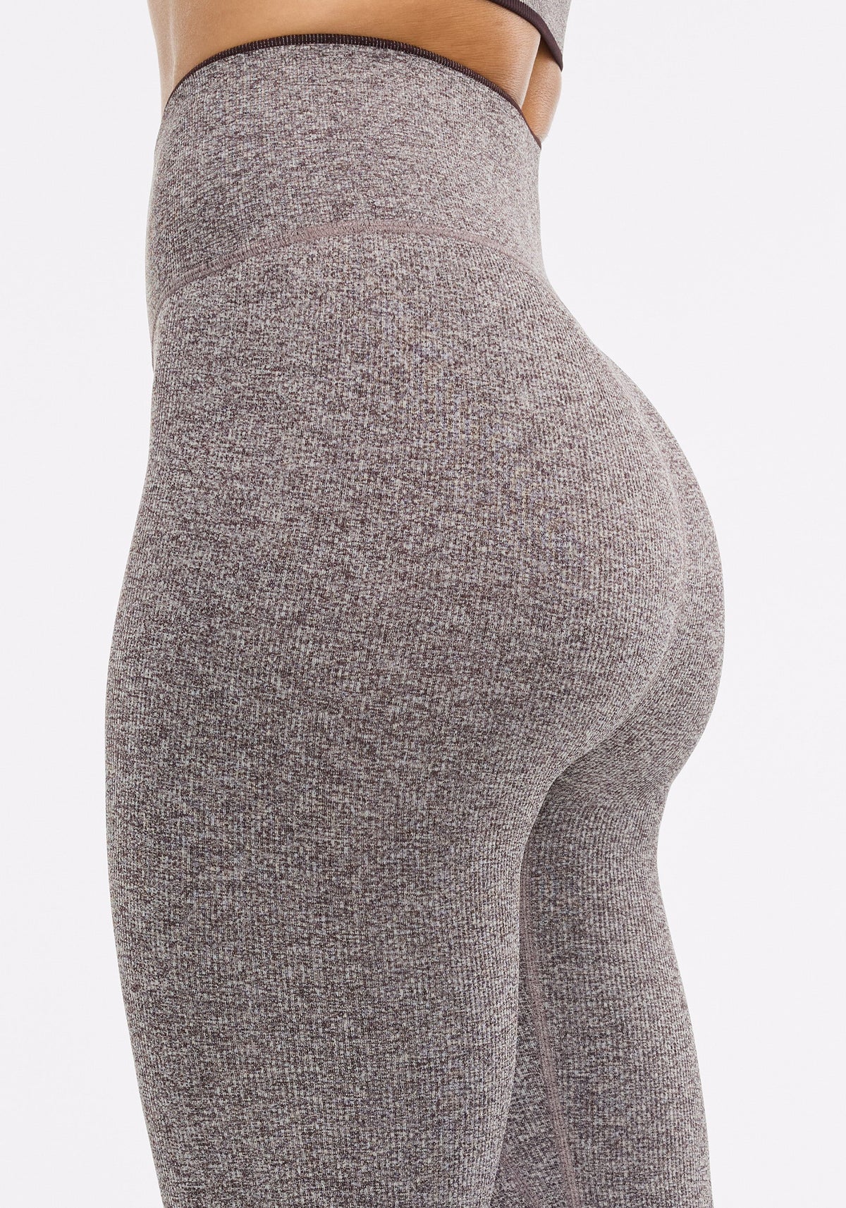Melange Micro Rib Seamless Legging